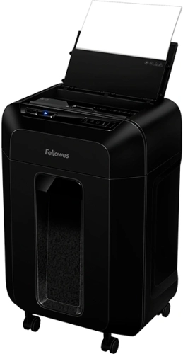 Шредер Fellowes AutoMax 90М черный с автоподачей (секр.P-4) фрагменты 90лист. 17лтр. скрепки скобы пл.карты (FS-46336)