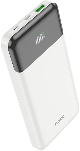 Мобильный аккумулятор Hoco J102 Cool figure 10000mAh QC3.0/ PD3.0 20W 3A USB-A/ USB-C белый (J102 COOL FIGURE WHITE)