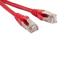 Кабельная сборка Hyperline PC-LPM-STP-RJ45-RJ45-C5e-5M-LSZH-RD Патч-корд F/ UTP, экранированный, Cat.5e (100% Fluke Component Tested), LSZH, 5м, красный