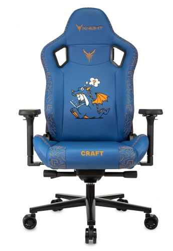 Кресло игровое Knight Craft Dragon синий экокожа крестов. металл (KNIGHT CRFT DRAGON B) фото 19