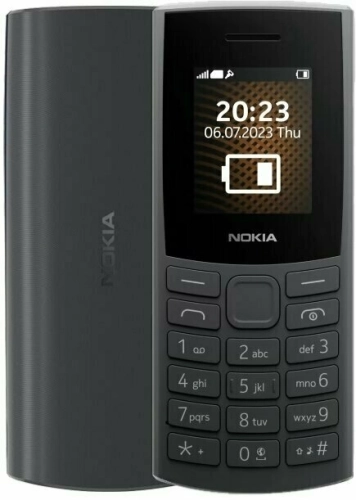 Мобильный телефон Nokia 105 SS TA-1569 черный моноблок 1Sim 1.77 128x160 Series 30+ GSM900/ 1800 GSM1900 (1GF019EPA2C04)