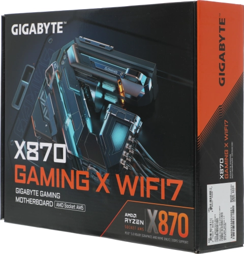Материнская плата GIGABYTE X870 GAMING X WIFI7, AM5, X870, 4*DDR5, 4*SATA, 3*M.2, 4*USB 3.2, 4*USB 2.0, 2*Type-C, 3*PCIx16, HDMI, ATX фото 9