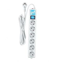Power Cube Ф-удлинитель, PC PRO, 5м, 6р, бел. 16А (SPL6-16-P-5М)