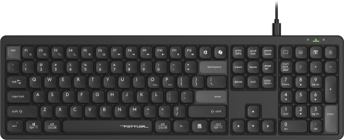 Клавиатура A4Tech FX55 черный USB slim Multimedia кабель 1.5м (FX55#MLN)