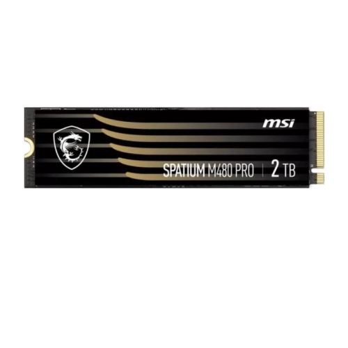 SSD MSI SPATIUM M480 2Тб 3D NAND Скорость записи 5500 Мб/ сек. Скорость чтения 7000 Мб/ сек. TBW 1400 Тб Время наработки на отказ 1600000 ч. S78-440Q600-P83