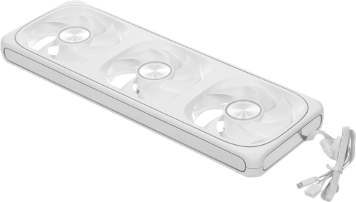 Вентилятор для корпуса Formula V Line AIR FUSION 3 WH, 360x120x28mm, ARBG 3pin + PWM 4pin, 500-1800 RPM, 34.95 DBA MAX, HYDRO BEARING фото 12
