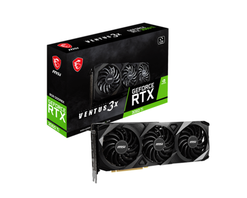 MSI GeForce RTX 3060 Ti VENTUS 3X 8GD6X PCI-E/ GeForce RTX 3060 Ti VENTUS 3X 8GD6X/ DP*3/ HDMI/ ATX/ TRIPLE FAN/ 8G G6X