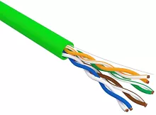 Кабель информационный Rexant 01-0061 кат.5E U/ UTP 4 пары 24AWG нг(А)-LSLTx внутренний 305м зеленый