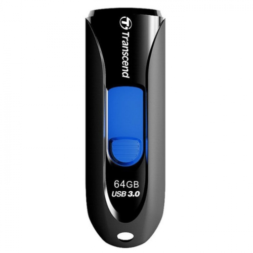 Флеш-накопитель Transcend 64GB JetFlash 790 USB 3.0 Black/ blue (TS64GJF790K)