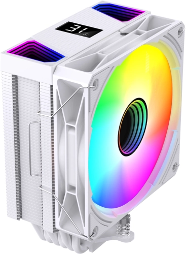 Устройство охлаждения(кулер) Bloody BD-AC220-ARGB1 ARGB Soc-AM5/ AM4/ 1200/ 1700/ 1851 белый 4-pin 14-26dB Al+Cu LCD 220W 596gr Ret (BD-AC220-ARGB1-WH) фото 3