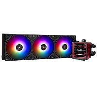 Водяное охлаждение для процессора/ Thermalright Frozen Warframe 360 Ultra Black Argb (360mm, Black, ARGB/ Fans: 3x120mm, 70.84CFM, 22.1dBA, 2000RPM/ Pump height 60mm, 23dBA, 3000RPM, Rad thickness 27m (F-WFRAME-360-UL-BL-ARGB)