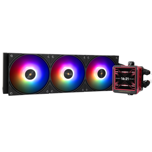 Водяное охлаждение для процессора/ Thermalright Frozen Warframe 360 Ultra Black Argb (360mm, Black, ARGB/ Fans: 3x120mm, 70.84CFM, 22.1dBA, 2000RPM/ Pump height 60mm, 23dBA, 3000RPM, Rad thickness 27m (F-WFRAME-360-UL-BL-ARGB)