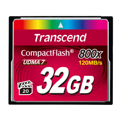 Карта памяти/ Transcend 32GB Compact Flash 800x (TS32GCF800)