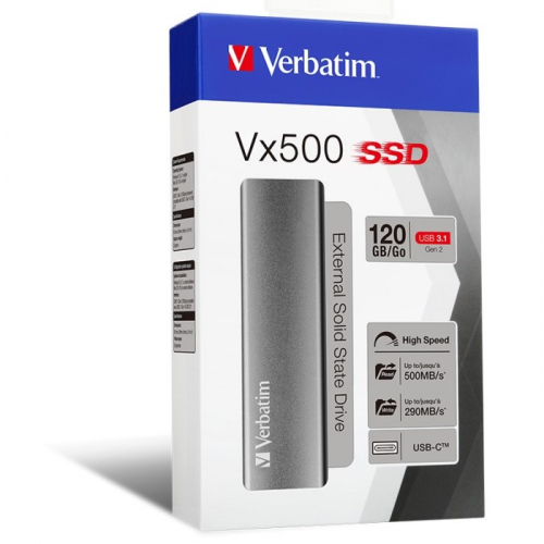 Внешний SSD Verbatim VX500 120 Гб (047441) фото 3