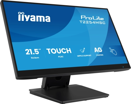 Монитор Iiyama 21.5 Монитор Iiyama 21.5 ProLite T2254MSC-B2AG черный IPS LED 16:9 HDMI M/M глянцевая HAS 300cd 178гр/178гр 1920x1080 100Hz DP FHD USB Touch 4.9кг фото 2