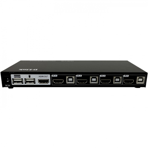 Переключатель KVM D-Link DKVM-410H, 4-port KVM Switch with HDMI, USB фото 2