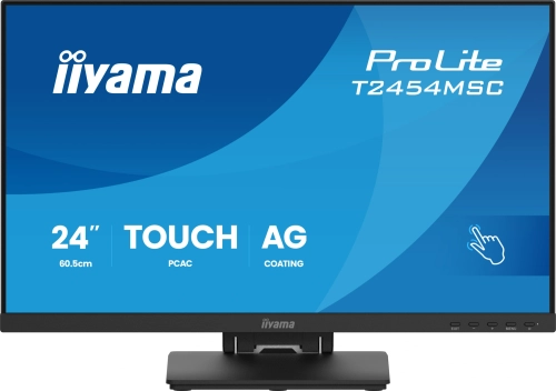 Монитор Iiyama 23.8 ProLite T2454MSC-B3AG черный IPS LED 16:9 HDMI M/M глянцевая HAS 300cd 178гр/178гр 1920x1080 75Hz DP FHD USB Touch 5.4кг