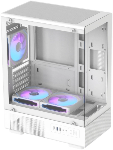 Корпус Formula Crystal Z1CM v2 белый без БП mATX 5x120mm 1xUSB3.0 audio bott PSU (CRYSTAL Z1CM WHITE V2) фото 9