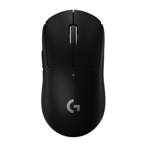Мышь игровая Logitech PRO X Superlight Black (910-005884) черная, беспроводная Lightspeed, cенсор Hero 25K 100-25600dpi, 6 кнопок, облегченная 63гр, USB кабель 1,8м, под обе руки (910-005880 / 910-005884)