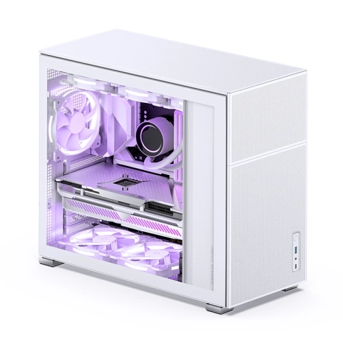Корпус без блока питания/ Case JONSBO D41 MESH, Midi-Tower, TG, no fan, 1xUSB-A 3.2 + 1xUSB-C 3.2, ATX, mATX White (D41 MESH WHITE)