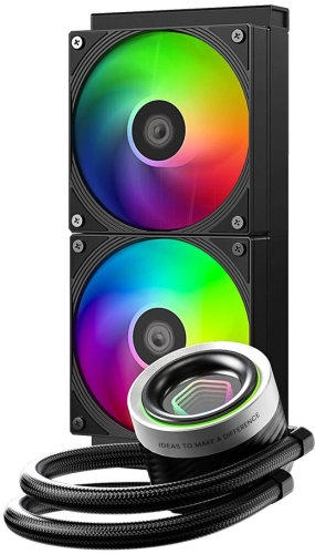 Система водяного охлаждения ID-Cooling FX240 Inf ARGB Soc-AM5/ AM4/ 1151/ 1200/ 2066/ 1700 черный 4-pin + 3-pin 27.2dB Al+Cu 300W Ret фото 2