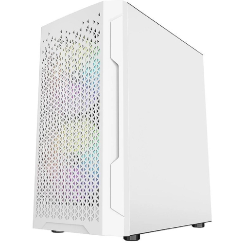 Powercase CMIMZW-L3 Корпус Mistral Micro Z3W Mesh LED, Tempered Glass, 2x 140mm + 1х 120mm 5-color fan, белый, mATX (CMIMZW-L3) фото 3