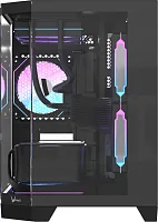 Корпус Formula Crystal Z6M Floe черный без БП mATX 4x120mm 2xUSB3.0 audio bott PSU (CRYSTAL Z6M FLOE BLACK)