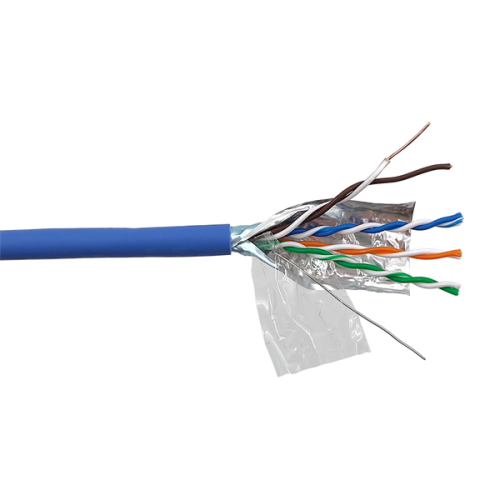Кабель LANMASTER FTP 4 пары, кат. 5Е, 200Mhz, LSZH, синий, 305 м (LAN-5EFTP-LSZH-BL)