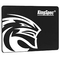 Твердотельный накопитель/ Kingspec SSD P4-480, 480GB, 2.5" 7mm, SATA3, R/ W 560/ 520MB/ s, IOPs н.д./ н.д., TBW 120, DWPD 0.23 (3 года)