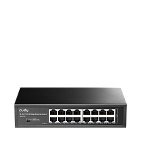 Коммутатор/ 16-Port 10/100 Mbps Switch, 16 10/100 Mbps RJ45 Ports, Switch/VLAN/Extend working mode DIP switch, Rack-mountable Steel Case, Power Saving, Plug & Play, Rack-Mount kits included (FS1016)