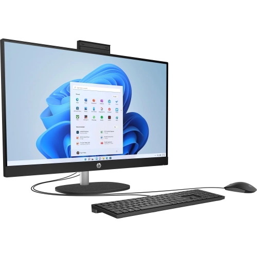 Моноблок HP 27-cr0064ci NT 27 FHD(1920x1080) AMD Ryzen 5 7520U , 16GB LPDDR5-5500 (1x16GB), SSD 512Gb, AMD Radeon 610M, noDVD, ENG/ RU kbd&mouse wired, HD Webcam, Jet Black, FreeDOS, 1Y Wty (D2QL6EA) фото 2