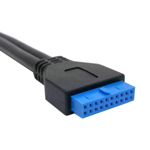 ORIENT C095, Планка портов в корпус 2xUSB 3.0, Low Profile, длина кабеля 30см, oem (31095) фото 3