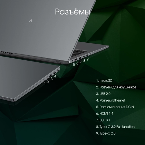 Ноутбук Digma Pro Fortis M Ryzen 5 7430U 16Gb SSD512Gb AMD Radeon Graphics 14.1