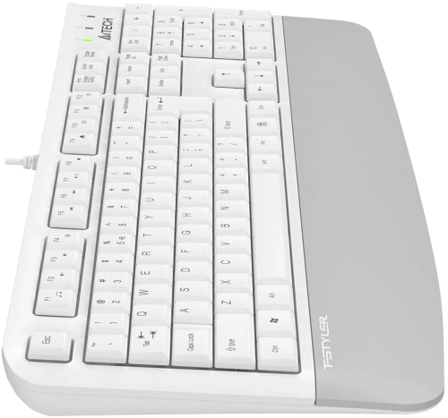 Клавиатура A4Tech Fstyler FK20 белый USB Multimedia (подставка для запястий) (FK20) кабель 1.5м (FK20#MLN) фото 8