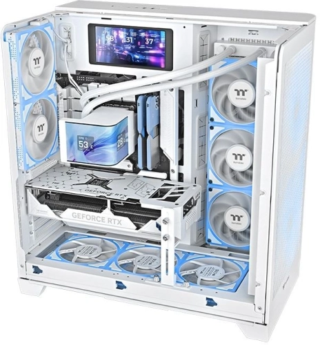 Система водяного охлаждения Thermaltake MAGCurve 360 Ultra Snow ARGB Soc-AM5/AM4/1200/1700/1851 белый 4-pin 32.8-35.1dB Al LCD Ret (CL-W454- PL12SW-A) фото 6