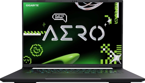 Ноутбук Gigabyte Aero X16 1VH Ryzen AI 7 350 16Gb SSD512Gb NVIDIA GeForce RTX 5060 8Gb 16 IPS QHD+ (2560x1600) без ОС black WiFi BT Cam (1VH93KZC93AD)