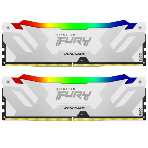 Модуль памяти Kingston 64GB DDR5 6000MHz DIMM FURY Renegade White RGB (2х32gb), CL32 (KF560C32RWAK2-64)