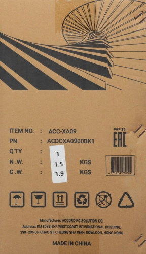 Корпус Accord ACC-XA09 черный без БП mATX 1x80mm 1x120mm 2xUSB2.0 1xUSB3.0 audio bott PSU фото 12