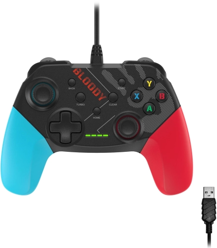 Геймпад A4Tech Bloody GP30 Sports черный/ синий USB виброотдача обратная связь (GP30 SPORTS BLUE)