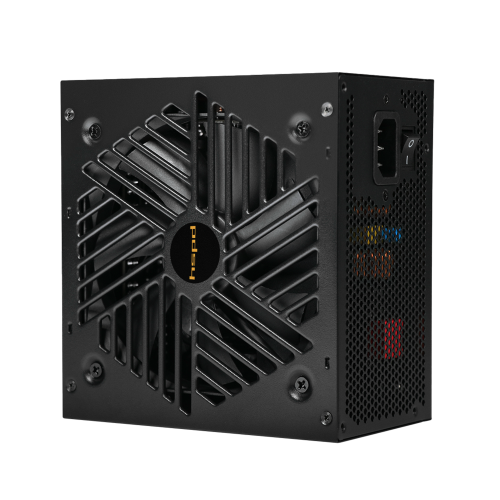 Блок питания/ Power Supply HSPD, 850W 80+ Gold (ATX, 3.1, PCIe 5.1, Full modular, 1x24(20+4)pin 600mm, 2xCPU 8(4+4)pin 700mm, 2xPCIe*2 8(6+2)pin 550+150mm, 1x12V(2x6) 12+4pin 600W 550mm 2xSATA*3 500+ (HSI-850GF-BK)