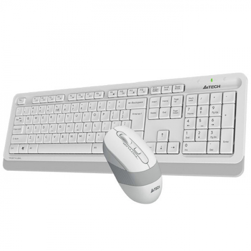 Клавиатура + мышь A4Tech Fstyler FG1012, Wireless, 2.4G, USB, 1200dpi, 3But, Multimedia (FG1012 WHITE) фото 3