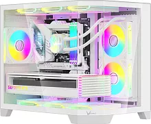 Корпус Formula Crystal Z6M Floe белый без БП mATX 4x120mm 2xUSB3.0 audio bott PSU