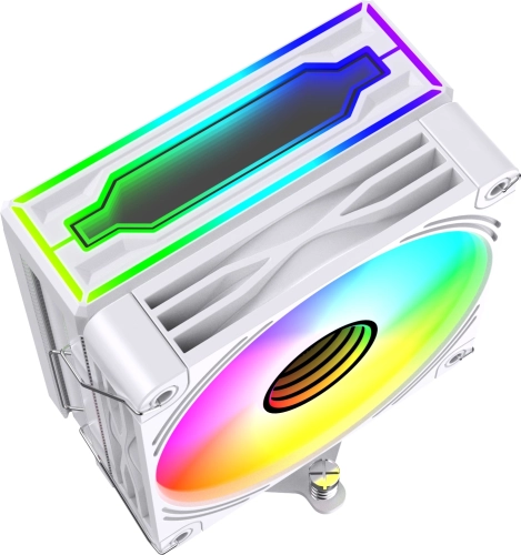 Устройство охлаждения(кулер) Bloody BD-AC205-ARGB1 ARGB Soc-AM5/ AM4/ 1200/ 1700/ 1851 белый 4-pin 14-26dB Al+Cu LCD 205W 513gr Ret (BD-AC205-ARGB1-WH) фото 4