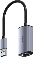 Адаптер/ Aluminum Portable USB-A to Gigabit Ethernet Adapter, Compatible with Laptop, MacBook, Surface, PC with Windows, XP, Mac/ Linux and more (UE10A)