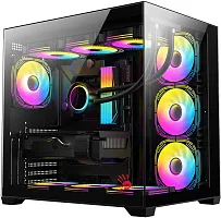 Корпус Bloody CC-122 черный без БП ATX 10x120mm 1xUSB2.0 1xUSB3.0 audio (CC-122V2-BK)