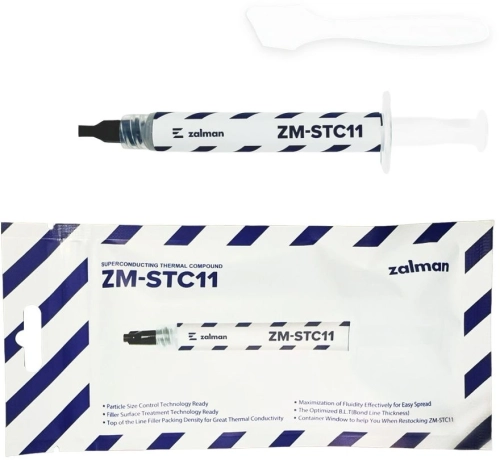 Термопаста Zalman ZM-STC11 thermal compound, syringe, 2.0g фото 6