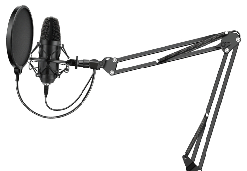 Микрофон проводной SunWind SW-SM400G 1.5м черный (1427268)