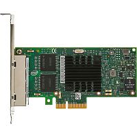 Сетевая карта/ Intel® Ethernet Server Adapter I350-T4, 4 x Gbit Ports RJ-45, PCI-E x4, iSCSI, NFS, VMDq (I350T4V2)