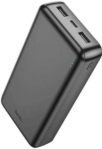 Мобильный аккумулятор Hoco J100A 20000mAh 2.1A 2xUSB-A черный (2174673) (2174673#MLN)