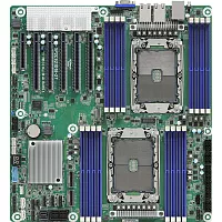 Материнская плата/ ASRock GENOA2D24G-2L+, Proprietary, 2x SP5 (LGA 6096) AMD EPYC™ 9005*/ 9004, 12+12 DIMM slots (1DPC), DDR5 RDIMM, RDIMM-3DS, 12x MCIO (PCIe5.0 / CXL2.0 x8), 4x MCIO (PCIe5.0 / CXL2.0 (90-SXGCGO-AOUBY2F)